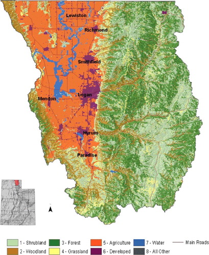 Figure 1. Location of study area. (See online color version for full interpretation.)