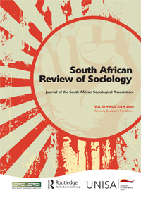 Cover image for South African Review of Sociology, Volume 51, Issue 3-4, 2020