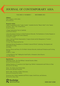 Cover image for Journal of Contemporary Asia, Volume 52, Issue 5, 2022