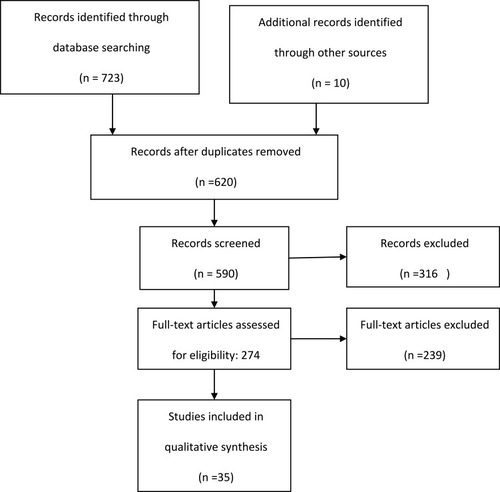 Figure 1 Flowchart of the included studies in the systematic review.