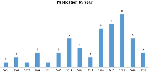 Figure 5. Publication by year.