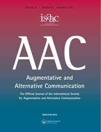 Cover image for Augmentative and Alternative Communication, Volume 37, Issue 4, 2021
