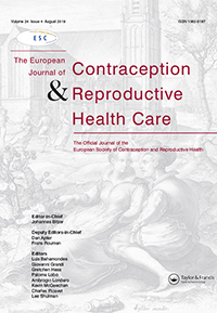 Cover image for The European Journal of Contraception & Reproductive Health Care, Volume 24, Issue 4, 2019