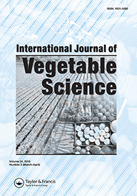 Cover image for International Journal of Vegetable Science, Volume 24, Issue 2, 2018