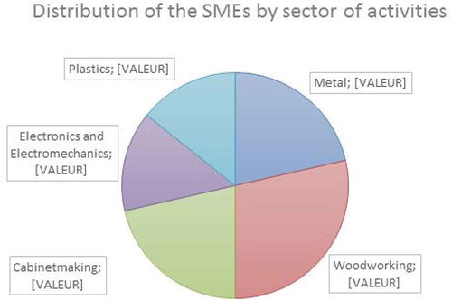 Figure 6. Enterprises presented by sector of activity.