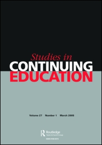 Cover image for Studies in Continuing Education, Volume 23, Issue 1, 2001