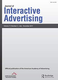 Cover image for Journal of Interactive Advertising, Volume 17, Issue 2, 2017