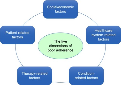 Figure 1 The five dimensions of poor adherence.
