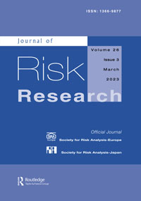 Cover image for Journal of Risk Research, Volume 26, Issue 3, 2023