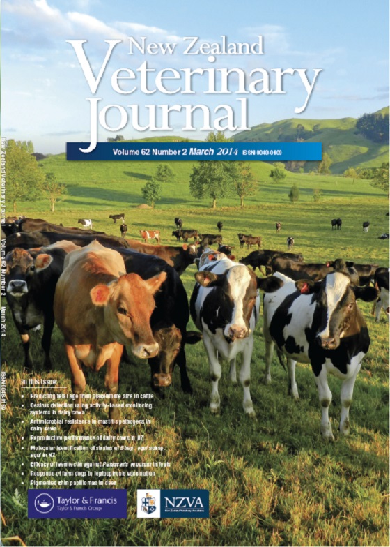 Cover image for New Zealand Veterinary Journal, Volume 62, Issue 2, 2014