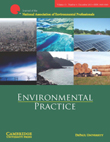 Cover image for Environmental Practice, Volume 15, Issue 4, 2013