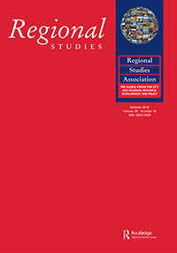 Cover image for Regional Studies, Volume 50, Issue 10, 2016