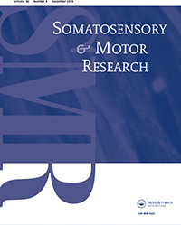 Cover image for Somatosensory & Motor Research, Volume 36, Issue 4, 2019