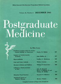 Cover image for Postgraduate Medicine, Volume 30, Issue 6, 1961