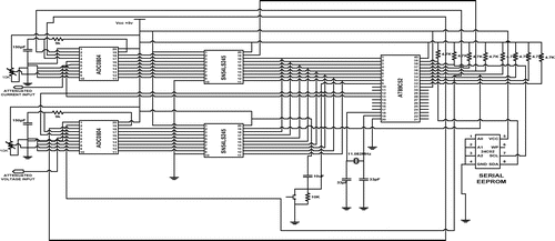 Figure 2. Circuit diagram of the analog to digital signal conversion.