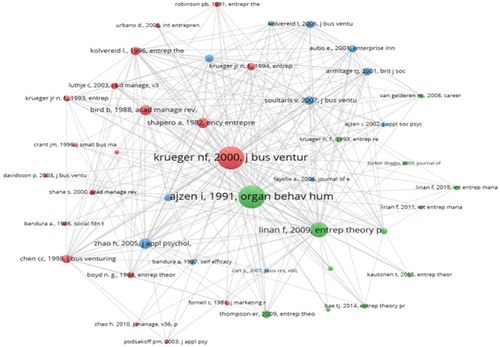 Figure 2. The co-citation network.