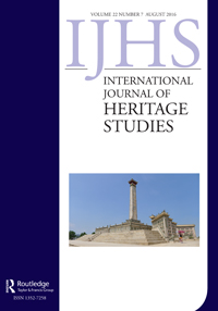 Cover image for International Journal of Heritage Studies, Volume 22, Issue 7, 2016