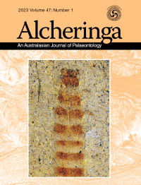 Cover image for Alcheringa: An Australasian Journal of Palaeontology, Volume 47, Issue 1, 2023