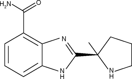 Figure 1 Chemical structure of veliparib.