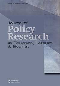 Cover image for Journal of Policy Research in Tourism, Leisure and Events, Volume 13, Issue 1, 2021