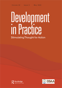 Cover image for Development in Practice, Volume 32, Issue 3, 2022