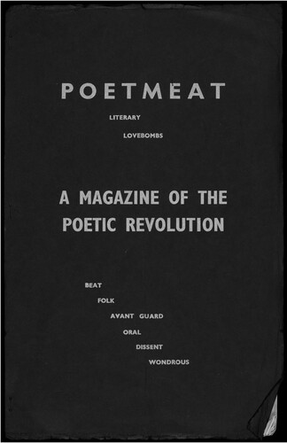 Figure 1. Poetmeat Issue 1. Image courtesy of The John Rylands Library and Research Institute, University of Manchester.