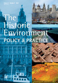 Cover image for The Historic Environment: Policy & Practice, Volume 8, Issue 3, 2017