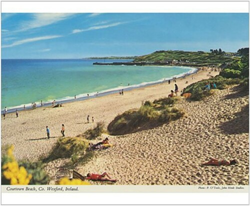 Figure 3. P. O’Toole and John Hinde postcard showing an expansive beach in the past. Source: John Hinde Limtex, County Dublin, Ireland.