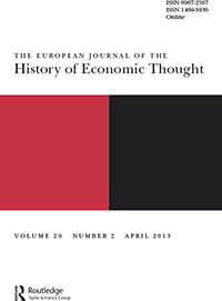 Cover image for The European Journal of the History of Economic Thought, Volume 20, Issue 2, 2013