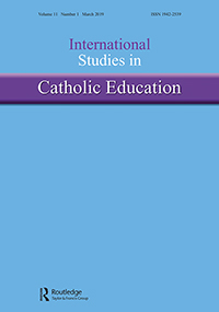 Cover image for International Studies in Catholic Education, Volume 11, Issue 1, 2019