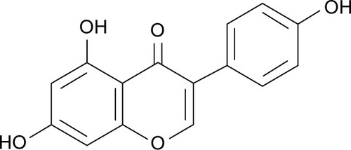 Figure 1 The molecular structure of genistein.