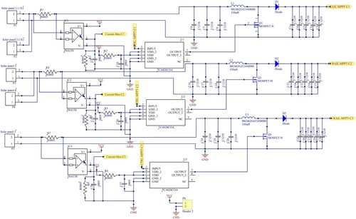 Figure 17. Electrical schematic of the Power Regulator Unit-based boost converters.