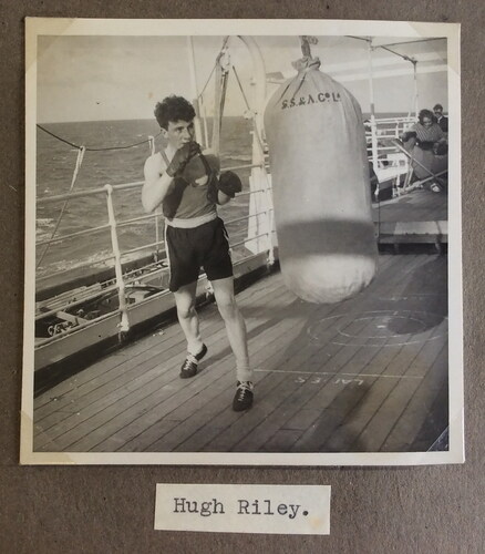 Figure 15. Boxers on deck.