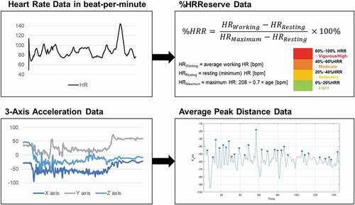 Figure 5. Physical and physiological data collected through E4 and their transformation.