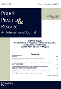Cover image for Police Practice and Research, Volume 19, Issue 2, 2018