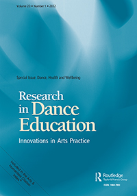 Cover image for Research in Dance Education, Volume 23, Issue 1, 2022