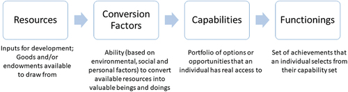 Figure 1. The capabilities approach framework.