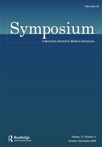 Cover image for Symposium: A Quarterly Journal in Modern Literatures, Volume 74, Issue 4, 2020