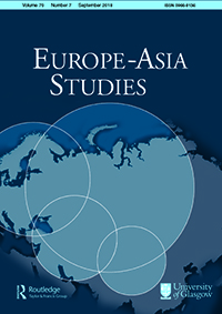 Cover image for Europe-Asia Studies, Volume 70, Issue 7, 2018