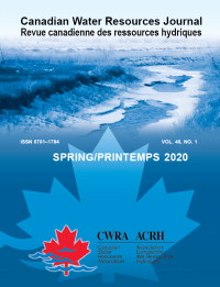 Cover image for Canadian Water Resources Journal / Revue canadienne des ressources hydriques, Volume 45, Issue 1, 2020