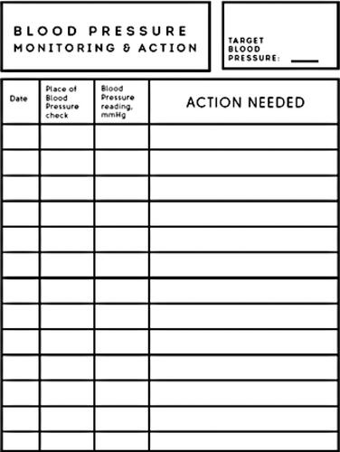 Figure S2 The Blood Pressure Action Sheet (page 2).