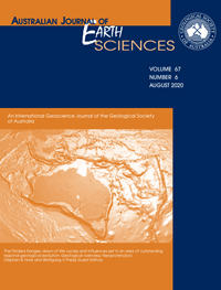 Cover image for Australian Journal of Earth Sciences, Volume 67, Issue 6, 2020