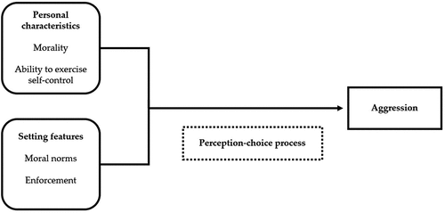 Figure 1. The input to the perception-choice process in the causation of aggression.