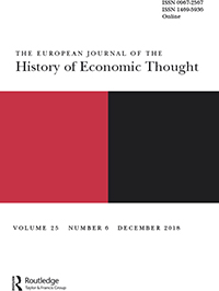 Cover image for The European Journal of the History of Economic Thought, Volume 25, Issue 6, 2018
