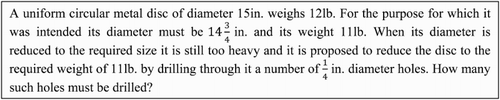 Figure 1. University of London, GCE Ordinary Level, Pure Mathematics (a) Arithmetic and Trigonometry, Summer 1957, question 8.