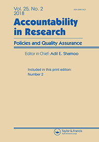 Cover image for Accountability in Research, Volume 25, Issue 2, 2018