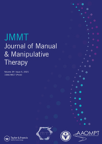 Cover image for Journal of Manual & Manipulative Therapy, Volume 29, Issue 5, 2021