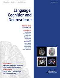 Cover image for Language, Cognition and Neuroscience, Volume 30, Issue 9, 2015