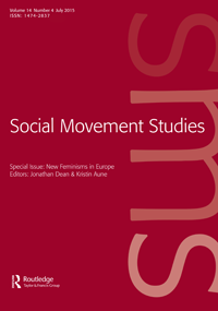 Cover image for Social Movement Studies, Volume 14, Issue 4, 2015