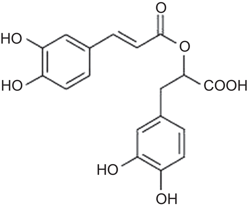 Figure 1.  Structure of rosmarinic acid.